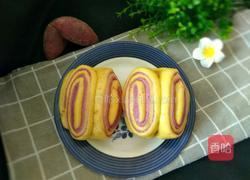 紫薯南瓜花卷的做法图解1