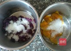 紫薯南瓜花卷的做法图解7