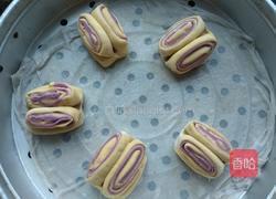 紫薯南瓜花卷的做法图解26