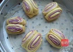 紫薯南瓜花卷的做法图解27