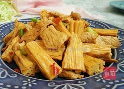香辣腐竹炒肉的做法图解13