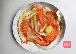 Illustration of how to make white wine salmon bones 13