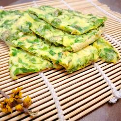 芹菜叶鸡蛋饼的做法[图]