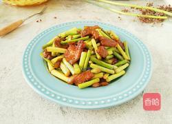 蒜苔炒肉的做法图解11