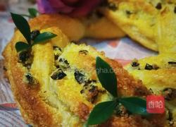 黑加仑椰蓉花环面包的做法图解19