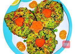 榆钱鹅蛋玉米面煎饼的做法图解7