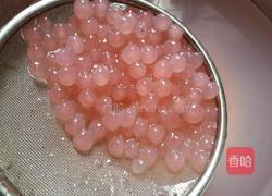 樱花粉圆珍珠奶茶的做法图解4
