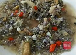 小炒紫藤花腊肉的做法图解7