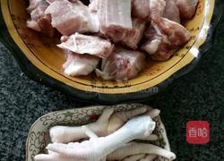排骨鸡爪木瓜汤的做法图解3