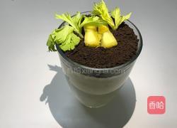 超简易网红盆栽芒果奶昔的做法图解10