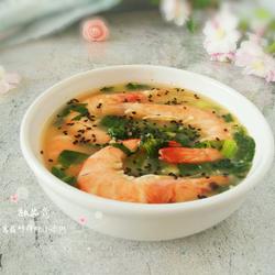 莴苣叶鲜虾米汤的做法[图]