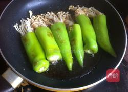 青椒酿金针菇的做法图解6