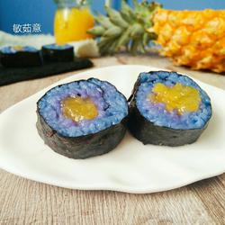 蝶豆花菠萝寿司的做法[图]