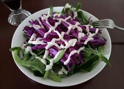 冰草紫甘蓝蔬菜沙拉
