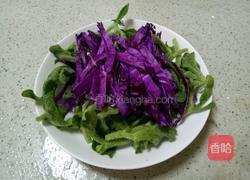 冰草紫甘蓝蔬菜沙拉的做法图解6