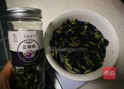 紫蝶花星空面包的做法图解2