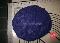 紫蝶花星空面包的做法图解9