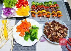 五彩蔬羊肉串的做法图解6