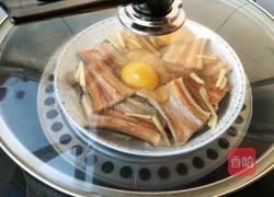 豆腐鸡蛋蒸鳗鱼干的做法图解5