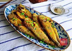 椒盐香葱黄花鱼的做法图解8