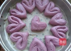 紫薯爱心馒头的做法图解28