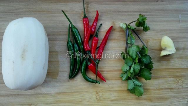 需要用的食材。