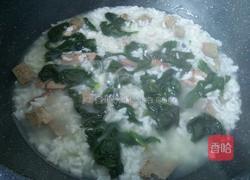 菠菜猪肝粥的做法图解8