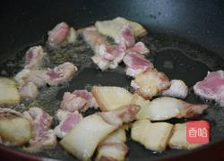 娃娃菜炒肉的做法图解5
