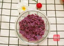 宝宝芝麻紫薯饼的做法图解2