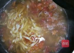 西红柿鸡蛋菠菜面的做法图解3