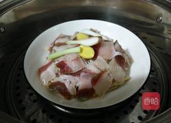 萝卜条蒸腊肉的做法图解6