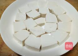 肉末榨菜香菇蒸豆腐的做法图解4