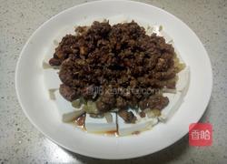 肉末榨菜香菇蒸豆腐的做法图解13