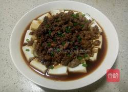 肉末榨菜香菇蒸豆腐的做法图解16