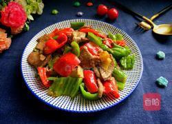 双椒炒猪肝的做法图解1