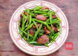 腊肉炒四季豆的做法图解8