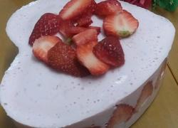草莓芝士慕斯蛋糕（无淡奶油）