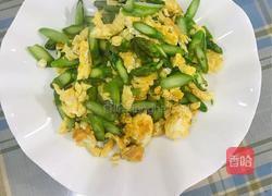蛋炒芦笋的做法图解3