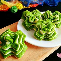波菜泥多层花卷的做法[图]