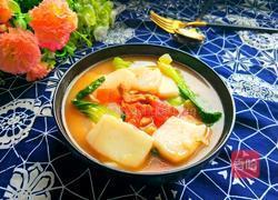 番茄肉丝煮年糕的做法图解1