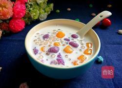 西米牛奶煮芋圆的做法图解17