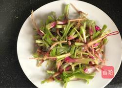 蚝油菠菜根的做法图解1