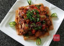 咸鱼蒸千张卷的做法图解1