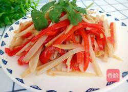 莲藕红椒的做法图解1