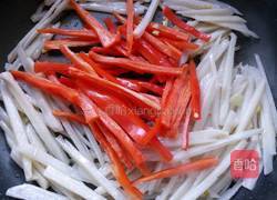 莲藕红椒的做法图解6