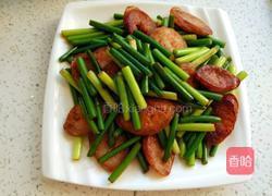 蒜薹炒腊肠的做法图解6