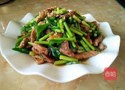 蒜苔炒肉的做法图解7