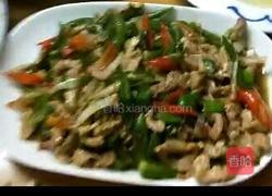 青椒鸡肉丝的做法图解1
