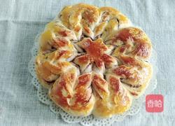 花型豆沙面包的做法图解1