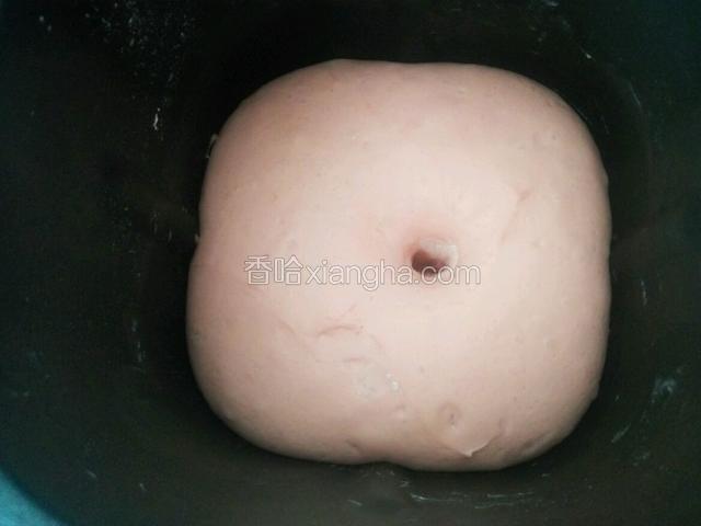 发酵至两倍大 取出排气